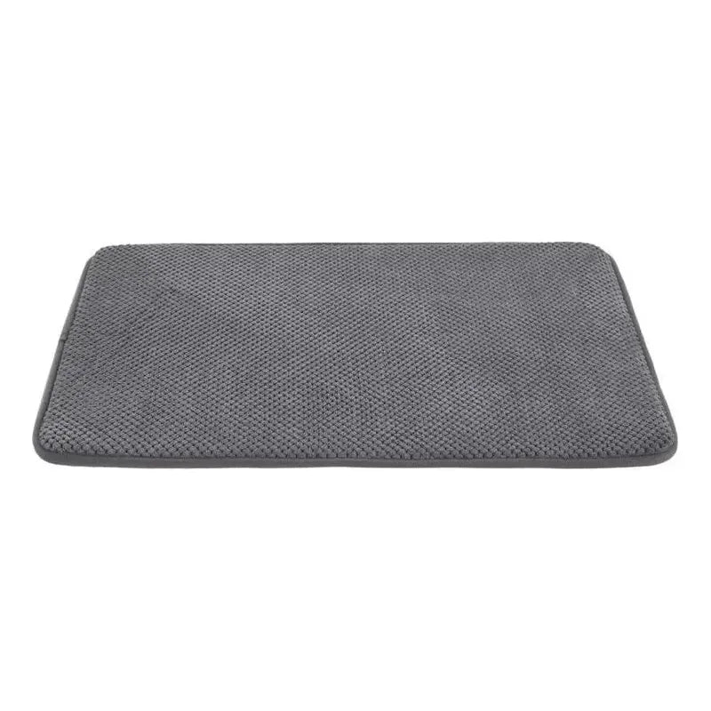 Set De Pisos Para Baño Espuma 2 Piezas Gris Gris