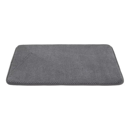 Set De Pisos Para Baño Espuma 2 Piezas Gris Gris