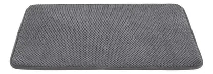 Set De Pisos Para Baño Espuma 2 Piezas Gris Gris