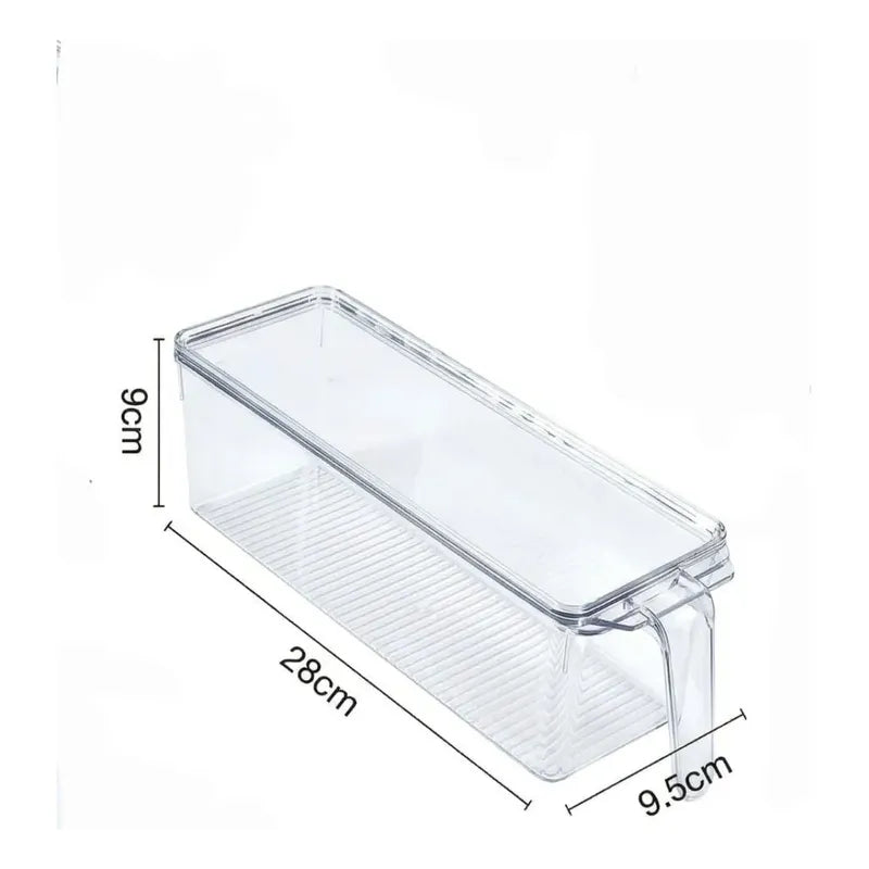 Caja Organizadora Para Refrigerador 9cmx28cmx20.5cm Transparente