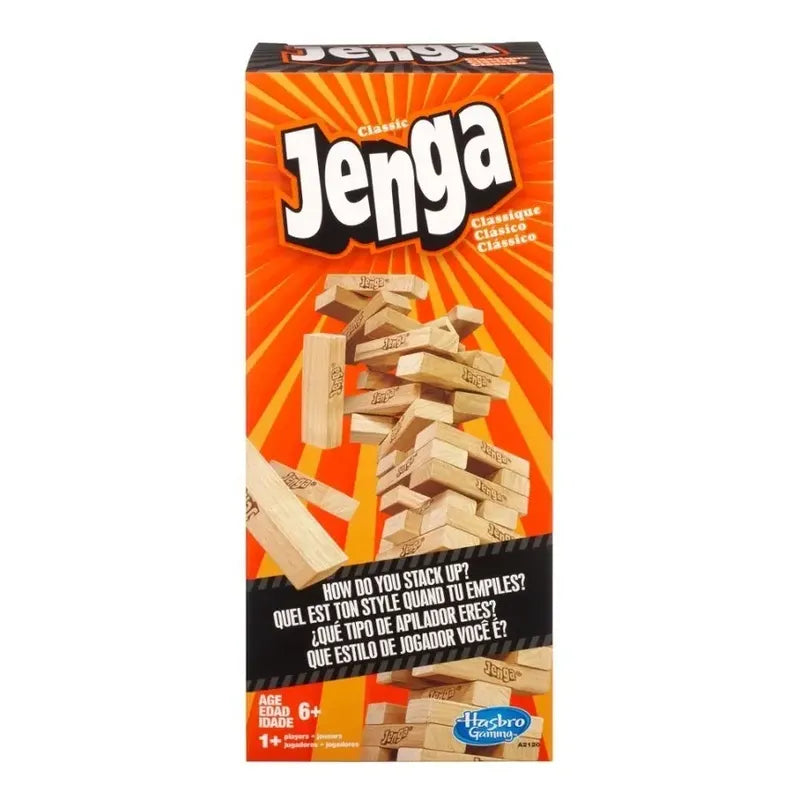 Juego de Mesa Jenga Clásico: Apila Bloques en Torre