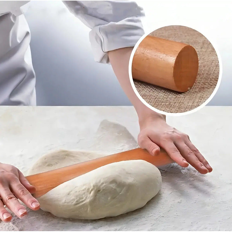 Rodillo Baoma Uslero Madera 50cm Diseño Ergonómico Para Cocina