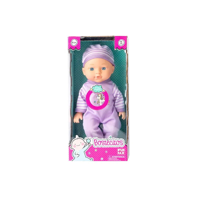 Muñeca Bostecitos Babydoll 4 Sonidos 30cm