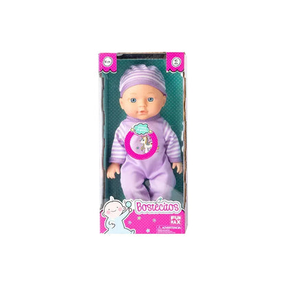 Muñeca Bostecitos Babydoll 4 Sonidos 30cm