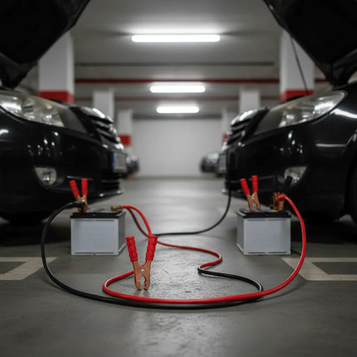 Cable Puente Batería Auto Arranque 1200 Amp 2,5 Mts