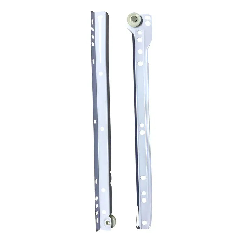 Pack 2 Corredera O Riel Blanco Para Cajón 30 Cm Blanco