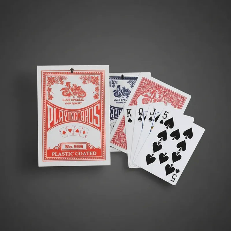 Baraja De Cartas De Poker Con Núcleo Gris 290g Blanco Varios