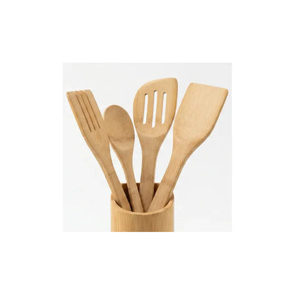 Set 4 Utensilios De Cocina Cucharas De Madera Palo Cuchara