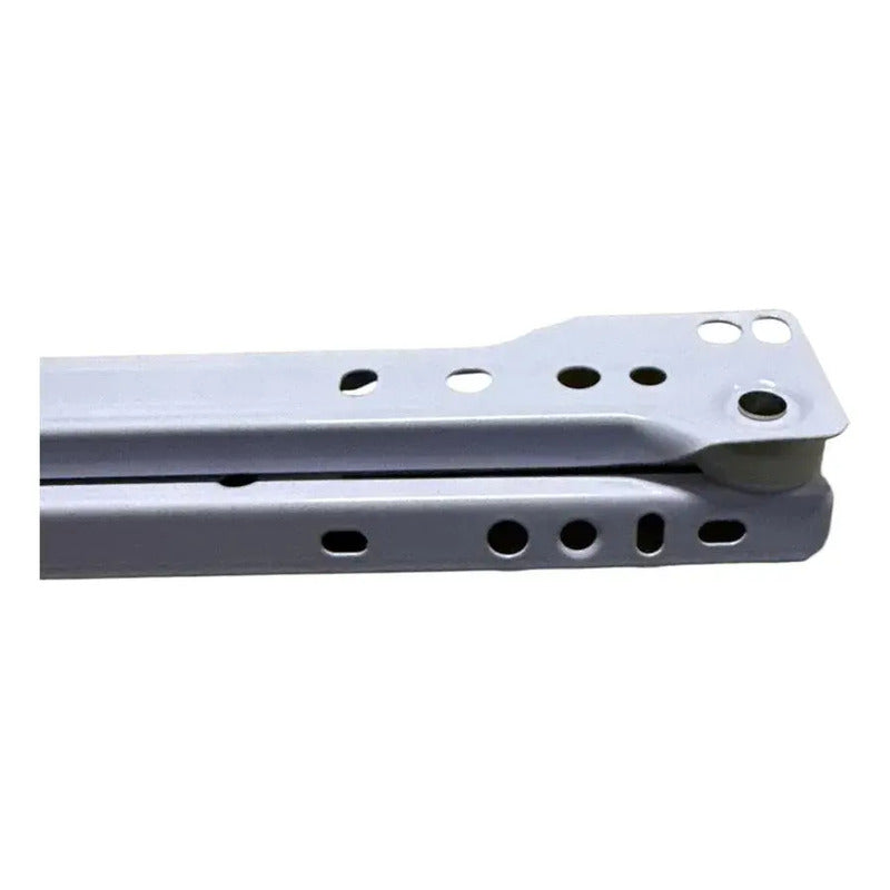Pack 2 Corredera O Riel Blanco Para Cajón 55 Cm Blanco