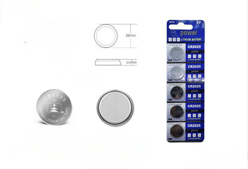 Pack 2 Blister Pilas Botón Cr2025 De Litio 3v De 5 Und