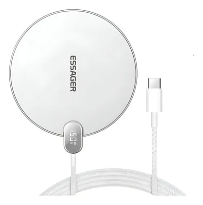 Cargador Inalámbrico 15w Carga Rápida Con Pantalla Digital