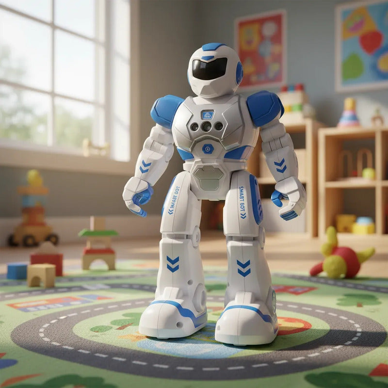 Robot Inteligente Juguete Para Niño, Color Blanco Robot Blanco