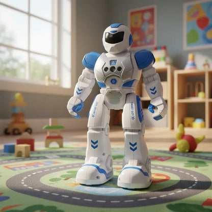 Robot Inteligente Juguete Para Niño, Color Blanco Robot Blanco