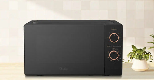 Microondas Midea 20 Litros Negro 600w Timer Cocina Pro