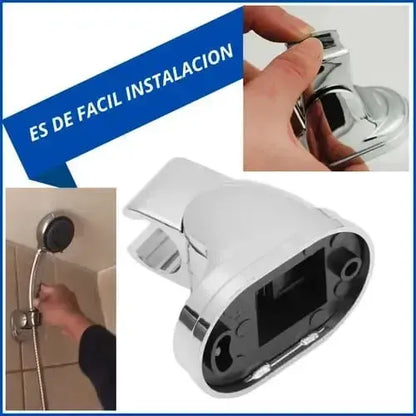 Soporte Base Teléfono Ducha Pared+tornillos+tarugo Ramplug
