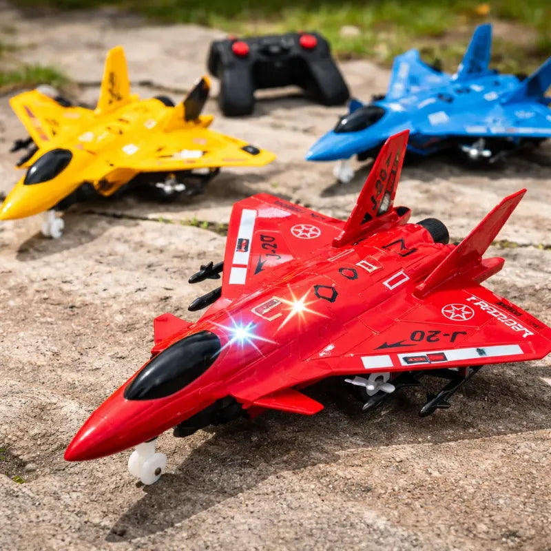 Avion De Combate Control Remoto Rojo Juguete Rojo Avion Combate