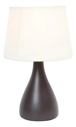 Lámpara De Mesa 33 Cm 60 W. Beige