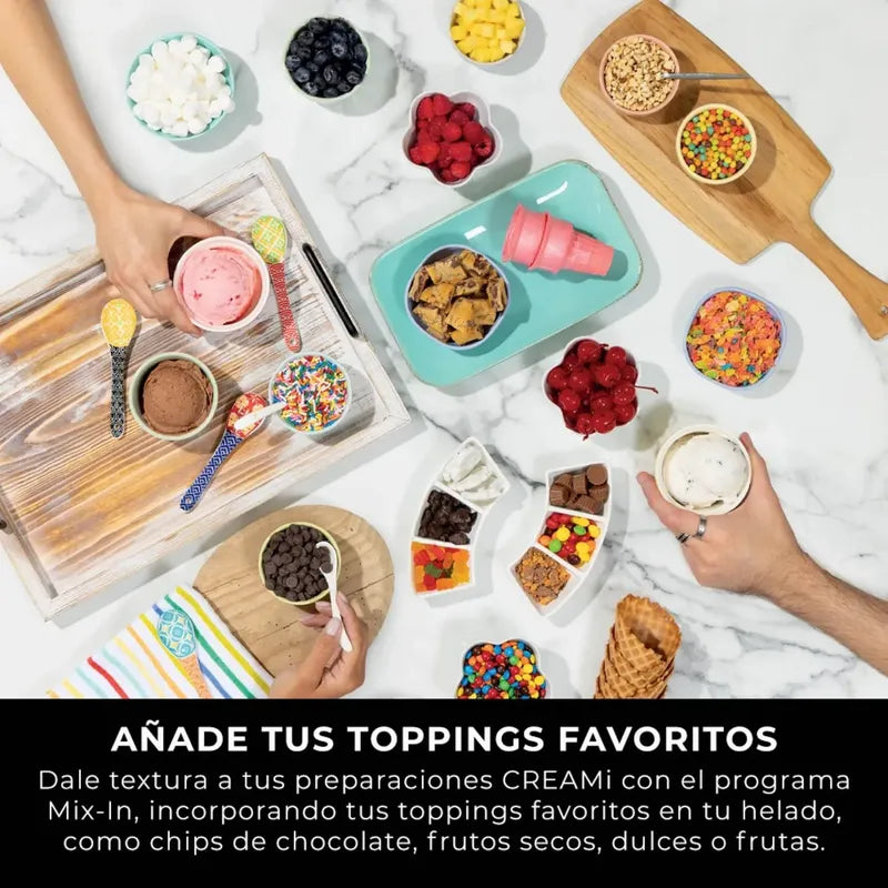 Máquina De Helado Swirl Ninja, Para Barquillos Gris 60