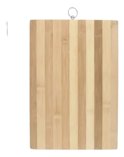 Tabla Bambú Rectangular 40x30x1.7 Para Picar Liso Generico Bambú