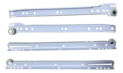Pack 2 Corredera O Riel Blanco Para Cajón 60 Cm Blanco