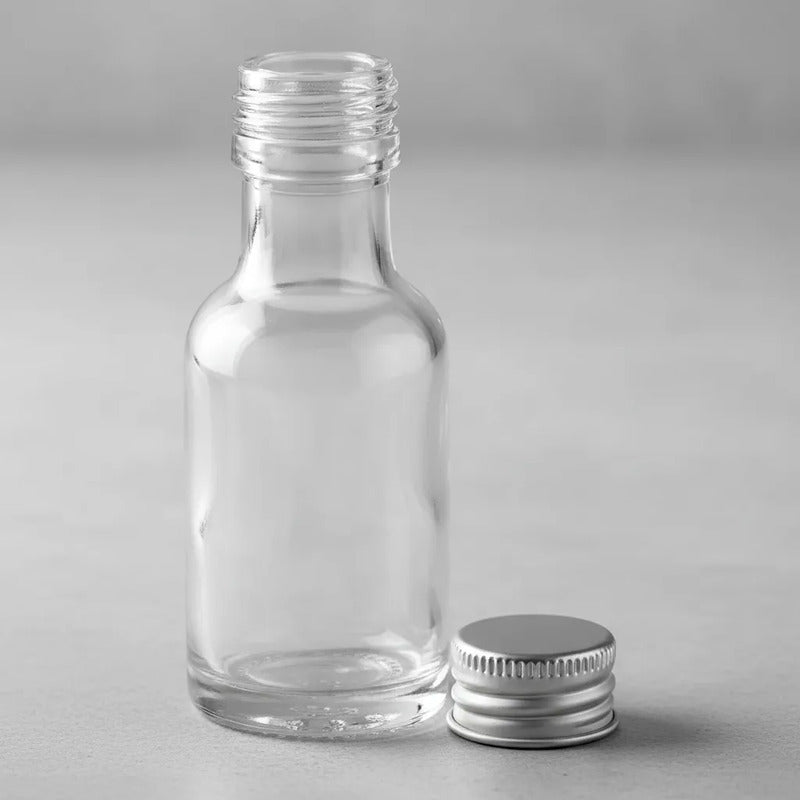 Pack 12 Frascos De Vidrio Ideal Para  Aceite O Esencias Vidrio