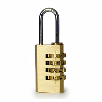 Candado Con Clave Combinacion 35mm Seguridad Color Dorado Dorado