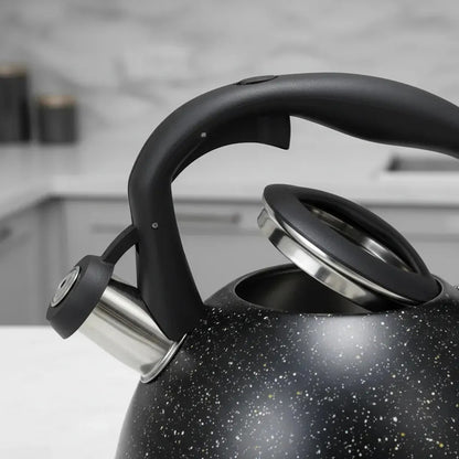 Tetera Silbadora De Acero Inoxidable Baoma De 3 L Para Fuego Directo Y Lavavajillas Varaidos