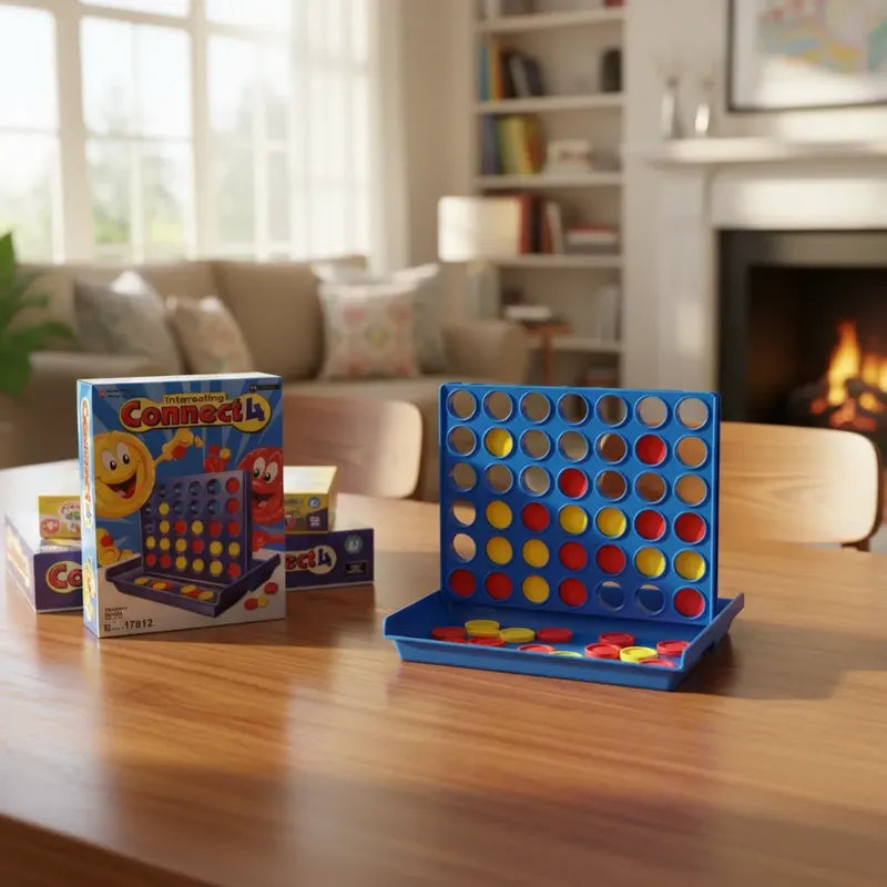 Conecta 4 Juego Viaje Familiar Estrategia Portátil