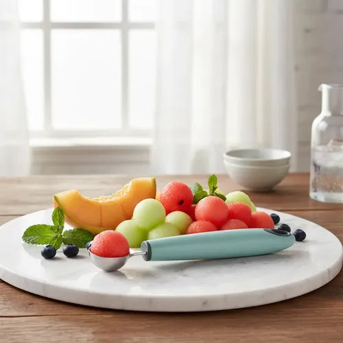 Cucharon De Frutas, Postres Acero Inoxidable Verde Menta
