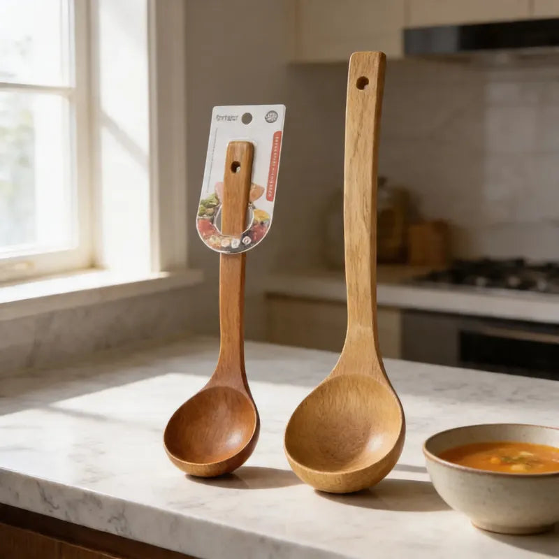 Cuchara De Bambu 26cmx7.5cm Para Cocinar Utensilio Bambú