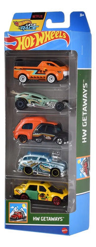 Pack 5 Autos Basicos Hotwheels - Hw Getaways Color Multicolor