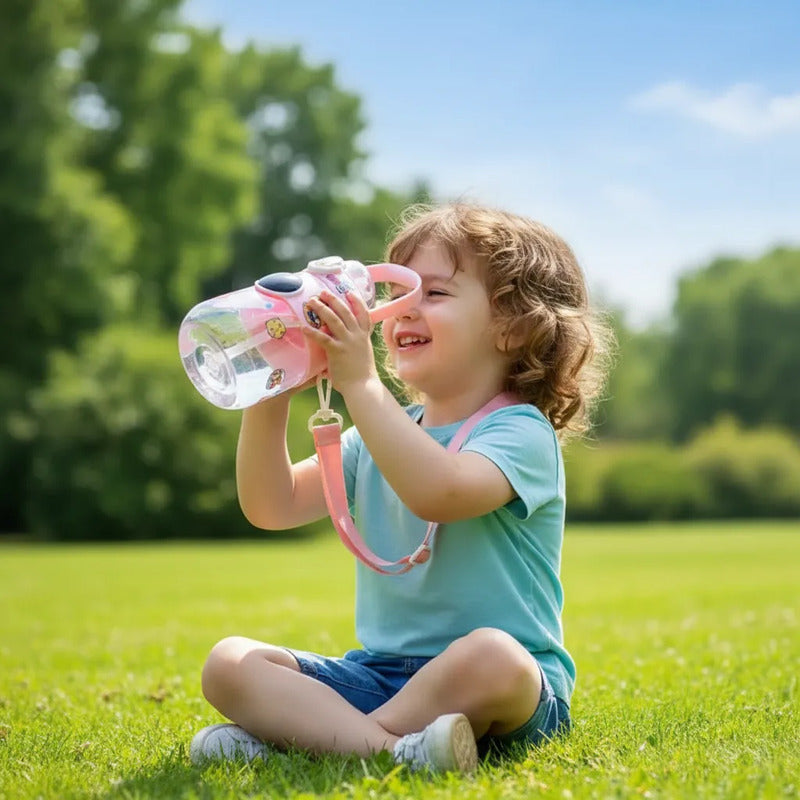 Botella De Agua Infantil Para Niños Con Correa 1100ml Varios