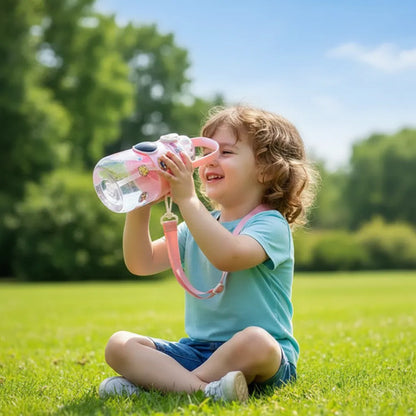 Botella De Agua Infantil Para Niños Con Correa 1100ml Varios