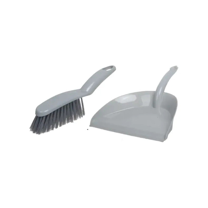 Set De Pala Recogedora De Basura Gris Claro