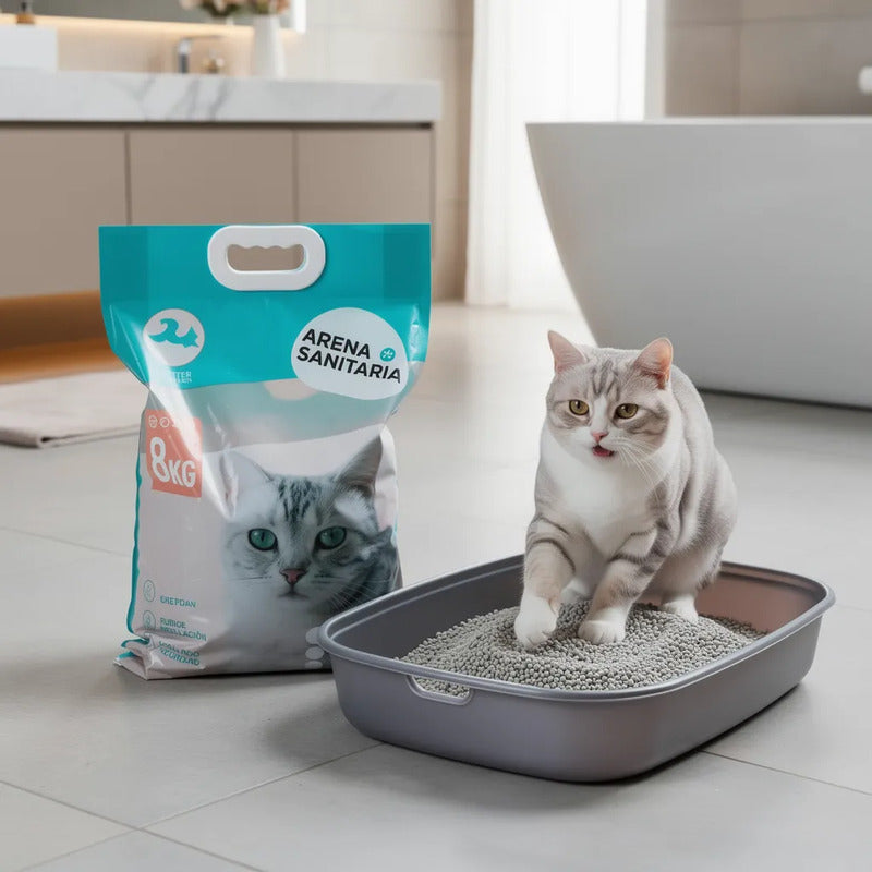 Arena Para Gato Aglutinante 24 Kg, Aroma Café