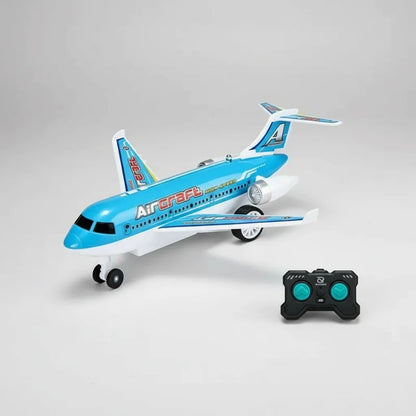 Avion De Pasajero A Control Remoto De Dos Vias Azul
