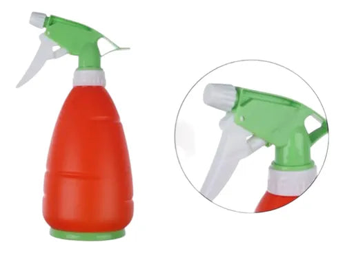 Botella Spray Plástico Con Dosificador 400ml Rojo