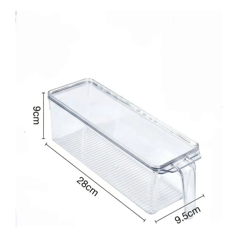 Caja Organizadora Para Refrigerador 9cmx28cmx14.5cm Transparente