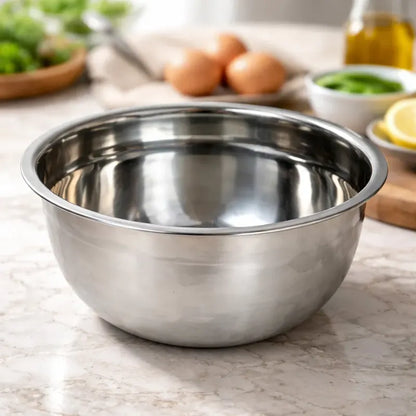 Bowl Profundo 20 Cm Acero Inoxidable Plateado