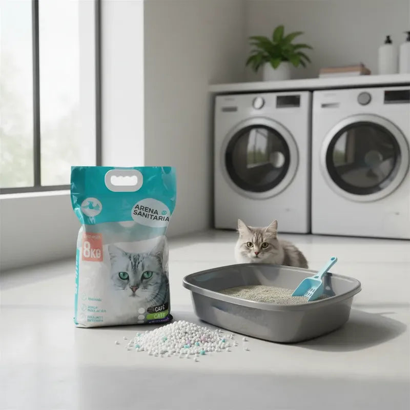 Arena Para Gato Aglutinante 24 Kg, Aroma Café