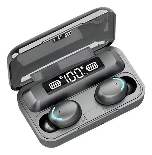 Potentes Auriculares Intraurales Inalámbricos Bluetooth F9-5 Tws Para Juegos Negro