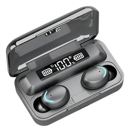 Potentes Auriculares Intraurales Inalámbricos Bluetooth F9-5 Tws Para Juegos Negro