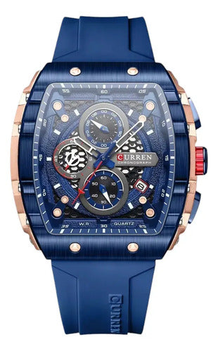Reloj Curren Dep-estilo Hombre- Silicona Analógico