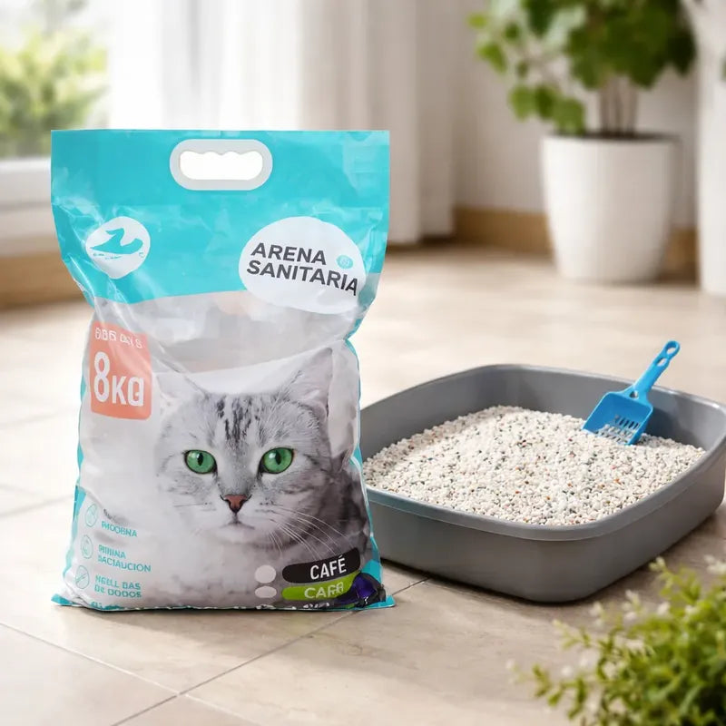 Arena Sanitaria Aglutinante Para Gato 24 Kg, Aroma Limón