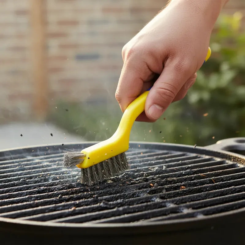 Cepillo Acero Inoxidable 7 Pulgadas Limpieza Parrilla Óxido