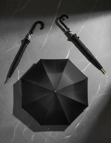 Paraguas Para Lluvia Impermeable Negro Negro