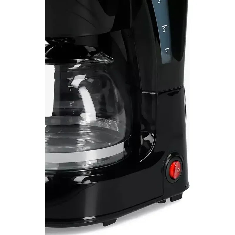 Cafetera Eléctrica Goteo 4 Tazas 650ml Automática Filtro Nex Negro