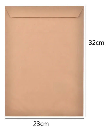 50 Sobres De Papel Kraft A4 Autocierre Rápido 32x23cm Marrón Marrón Claro Liso
