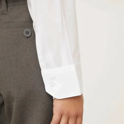 Pack 2 Camisa Escolar Niño Manga Larga Colegio
