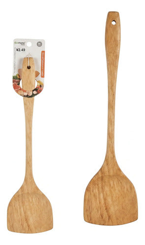 Paleta De Bambu 35cm Para Cocinar Utensilio Bambú